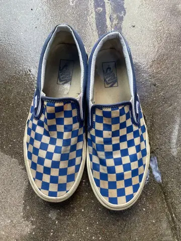 Vans 체크 무늬 슬립온 26cm
