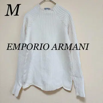 엠포리오 아르마니 메리노울 긴팔 니트 스웨터 화이트 M 상당 966
