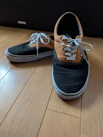 Vans 오렌지/블랙 로우컷 스니커즈