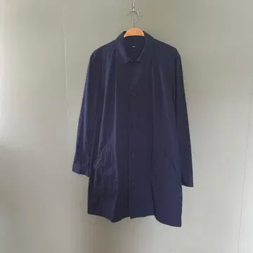 Clooperic 네이비 스텐카라 코트 남성용 L