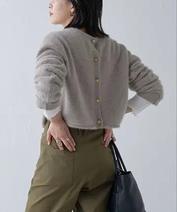 GALLARDAGALANTE 울 숏 가디건 모카