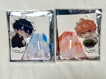 기븐 GIVEN 스마일 베이스 카페 키링 리츠카 마후유 세트