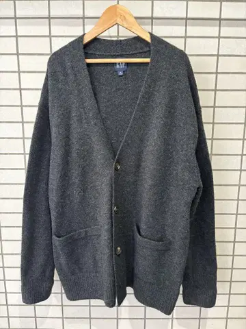 다크 그레이 오버 사이즈 가디건