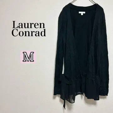 LC Lauren Conrad 블랙 가디건 [ M ] 리본