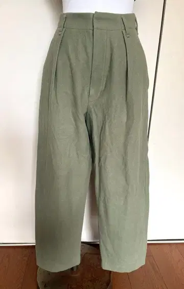 요건 레일 따뜻한 울 팬츠