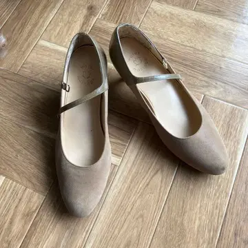 HIMIKO 베이지 스트랩 펌프스 23.5cm
