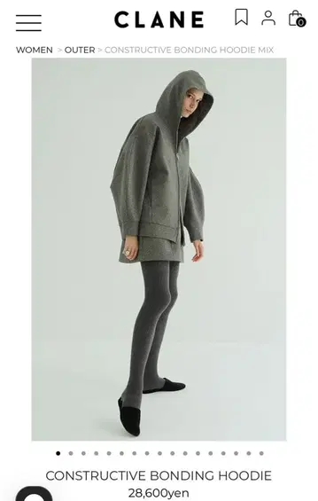 CLANE 금기 CONSTRUCTIVE BONDING HOODIE