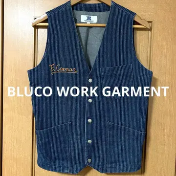 [분위기 발군] BLUCO WORK GARMENT 총 자수 데님 베스트