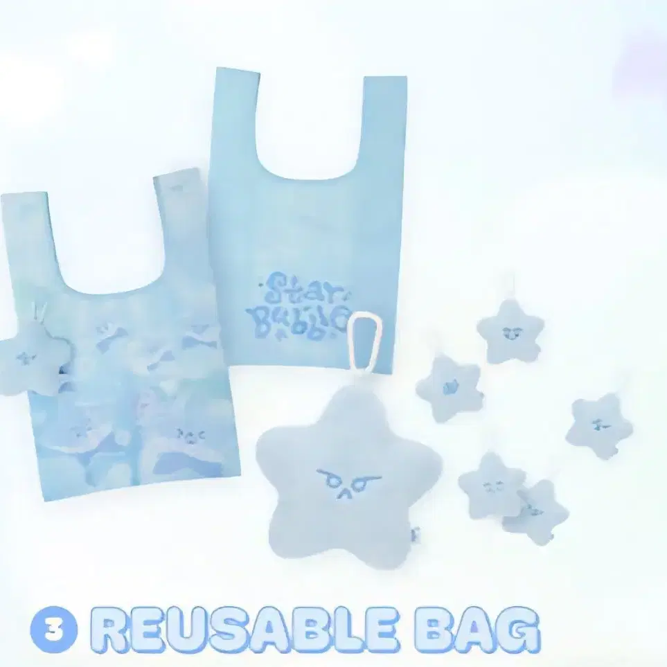 NCT | 엔시티 Mark reusable bag star bubble keyring Everland NCT