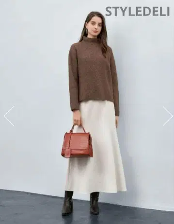 [ 미사용 ] STYLEDELI 롱 머메이드 스커트