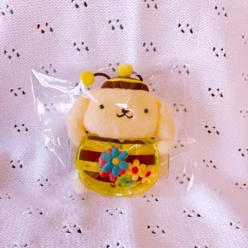 산리오 폼폼푸딩 벌 봉제 인형 마스코트