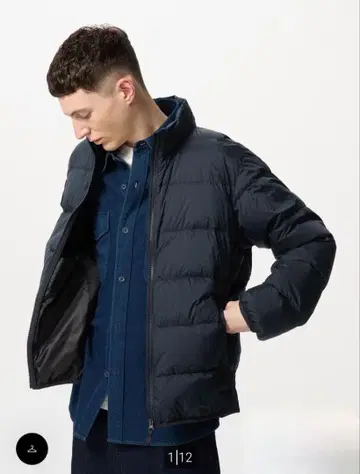 UNIQLO 울트라 라이트 다운 자켓/3D 컷 M 네이비