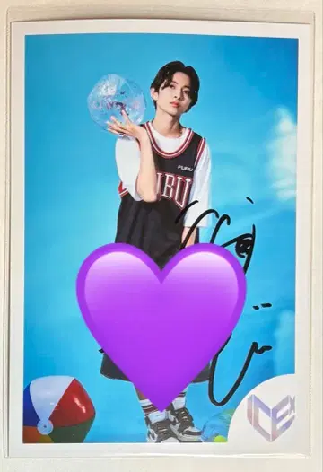 ICEx 타케노 세나 생일 브로마이드 사인