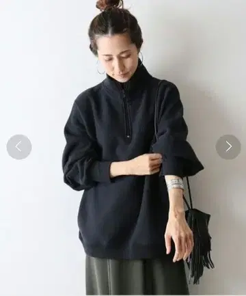 FRAMeWORK 하프 ZIP 풀오버