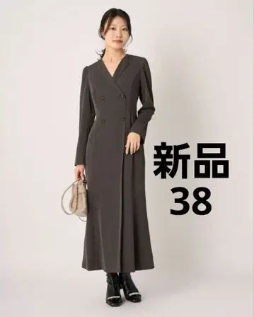 CELFORD 셀포드 트렌치 원피스 38 다크 그레이 옷깃