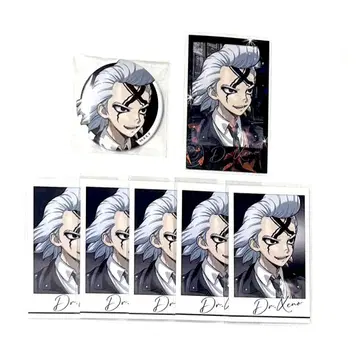 Dr.STONE 닥터스톤 아모카페 캔뱃지 카드 제노