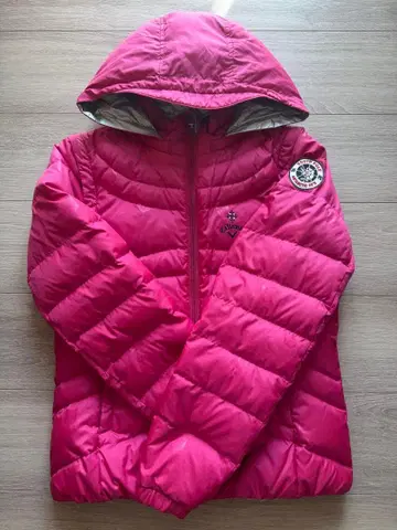 Callaway 후드 부착 핑크 다운 자켓 리버서블 긴팔 후드 탈부착