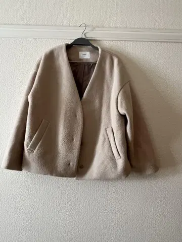 노카라 자켓 베이지 F