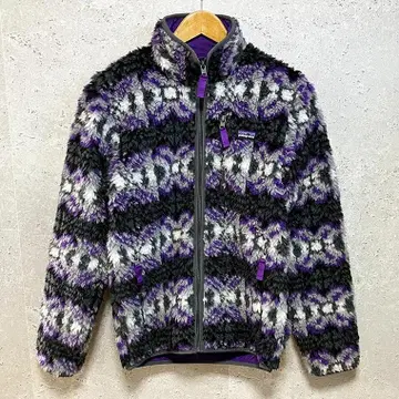 파타고니아 클래식 레트로-X 퍼플 보아 플리스 자켓 S