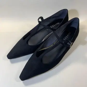 LE TALON 블랙 플랫슈즈 25.5cm