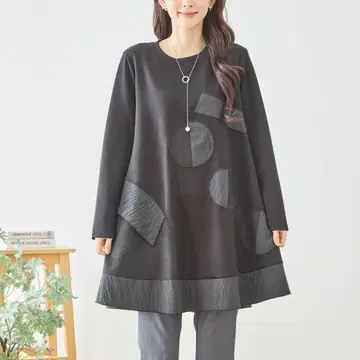 TRUBE 서클 모티브 절개 튜닉