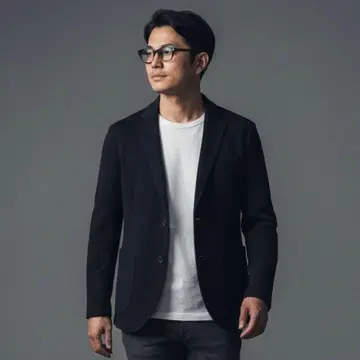 새상품급 B;MING 테일러드 자켓 NOMAD 울 캐시미어 네이비 M