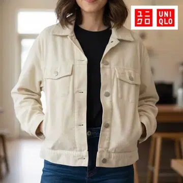 UNIQLO 크림색 코듀로이 자켓