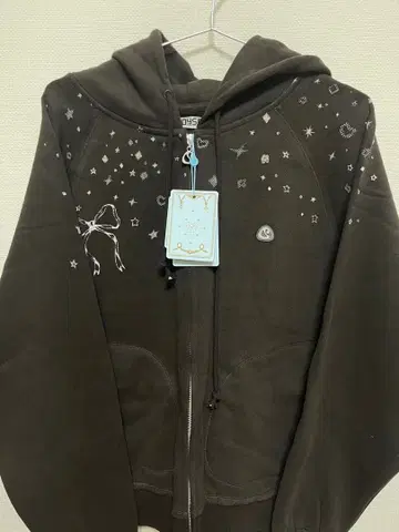 coyseio 브라운 풀 지퍼 후디