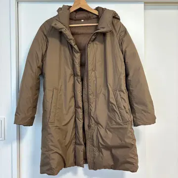 다운 자켓/무인양품/브라운