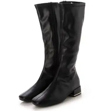 RANDA 스트레스 프리 우천 겸용 스트레치 골드 라인 힐 롱 부츠