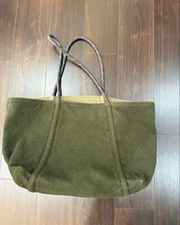 THE NORTH FACE 올리브 그린 토트백