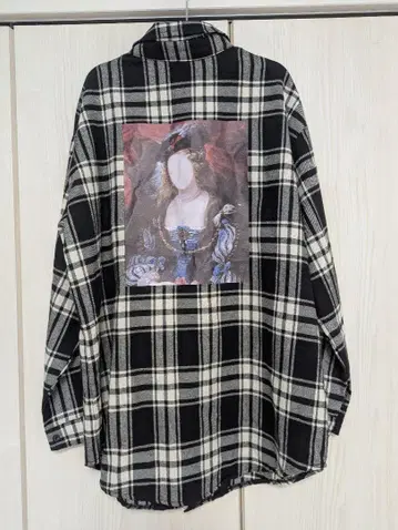 체크 셔츠 바로크 체크 오버핏 셔츠