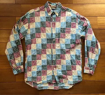 00s J.CREW 패치워크 셔츠
