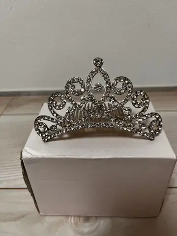 웨딩용 실버 & 골드 티아라
