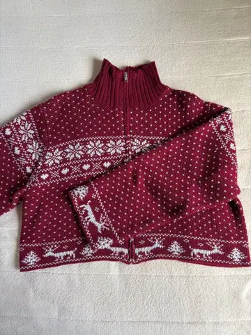 RETRO GIRL 크리스마스 니트 빨간 니트