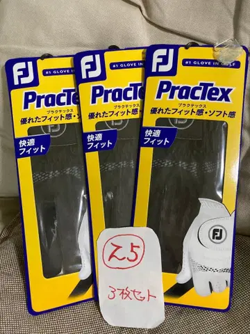 새상품 FJ 플랙텍스 골프 그로브 사이즈 25 왼쪽 3개 블랙