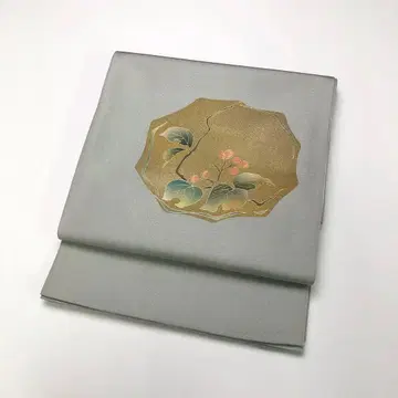 후쿠로 오비 잎 무늬 과일 금채 금실 KO-1762