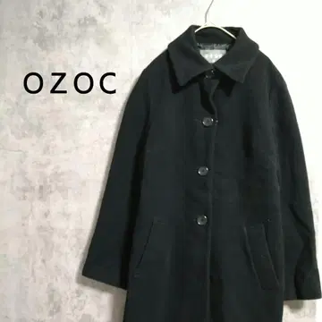 오조크 롱 코트 체스터 코트 아우터 버튼 겉옷 방한 카라 부착