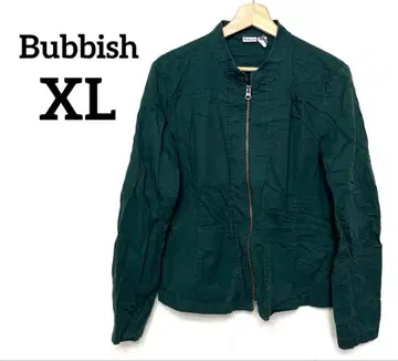 Bubbish 노카라 자켓 [ XL ] 그린 점퍼 아우터
