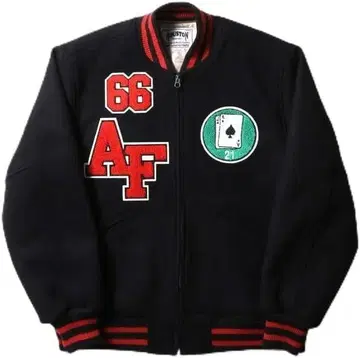 새상품*HOUSTON 멜톤 아워드 자켓 USAFA 블랙 M