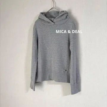 MICA & DEAL 쭈리 후드 후드티 긴팔 그레이 후디
