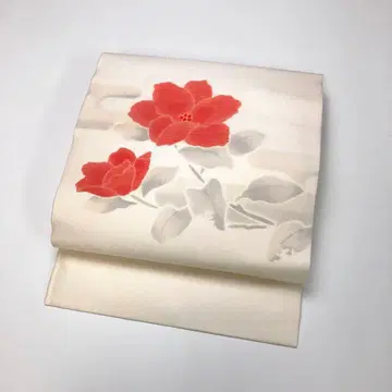 나고야 오비 꽃무늬 패턴 안개꽃무늬 자수 KO-1768