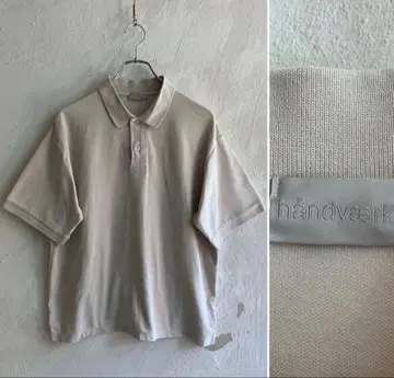 새상품급 handvaerk 오버 사이즈 피케 셔츠 핸드바크 S