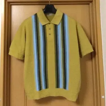 50s 60s 빈티지 hartog 반팔 니트 피케 셔츠 스웨터