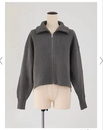 FORME 히가시하라 아키 ZIP KNIT CARDIGAN /NAVY