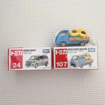 [개봉 완료 미사용품] 토미카 스즈키 솔리오 & 스바루 삼바 2종 세트