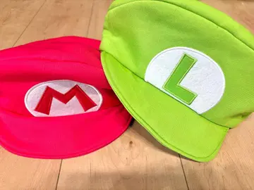 슈퍼 마리오 캐릭터 모자 빨간색 그린