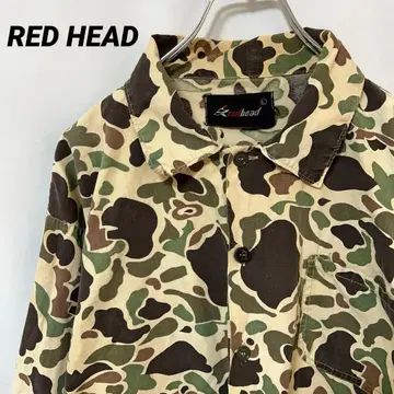 N-5903 70s REDHEAD 구제 의류 커버올 프로그 카모플라쥬 L