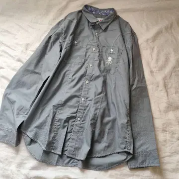 HYDROGEN 하이드로겐 그레이 긴팔 셔츠 XL