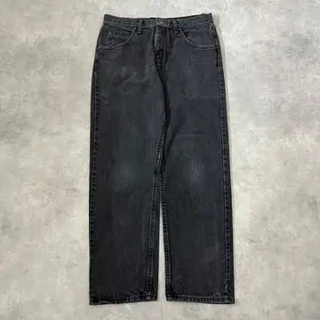 Wrangler 랭글러 W32 블랙 데님 구제 의류 블랙 16367
